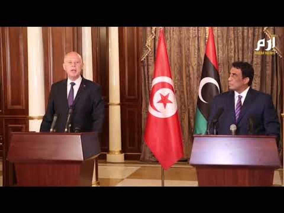 الرئيس التونسي قيس سعيد يجري محادثات مع السلطة التنفيذية الجديدة في ليبيا #إرم_نيوز
