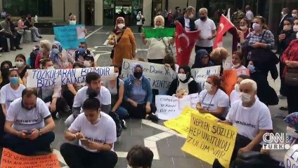 Belediye önünde eylem yaptılar