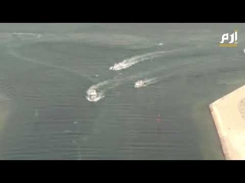 #إرم_نيوز السيسي يجري جولة في قناة السويس بعد نجاح تعويم السفينة الجانحة