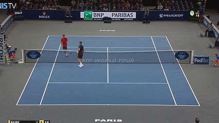 Tenis maçında muhteşem vuruş!