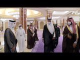 أمير قطر في زيارة ثانية للسعودية منذ إعادة العلاقات بين البلدين