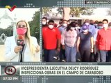 Vicepdta. Delcy Rodríguez inspeccionó obras en el Campo de Carabobo a solo 3 días del Bicentenario