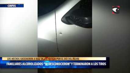 Familiares alcoholizados “se desconocieron” y terminaron a los tiros