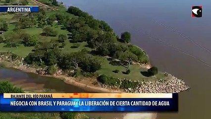 Argentina negocia con Brasil y Paraguay la liberación de cierta cantidad de agua para sobrellevar la sequía