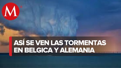 Grandes tormentas afectan Belgica y Alemania