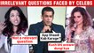 Reporter's Questions That Celebs Find Funny & Weird To Answer | Kangana, Aishwarya, Amitabh & More