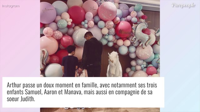 Arthur : Photo exceptionnelle de ses trois enfants, ses anges , réunis pour un jour spécial