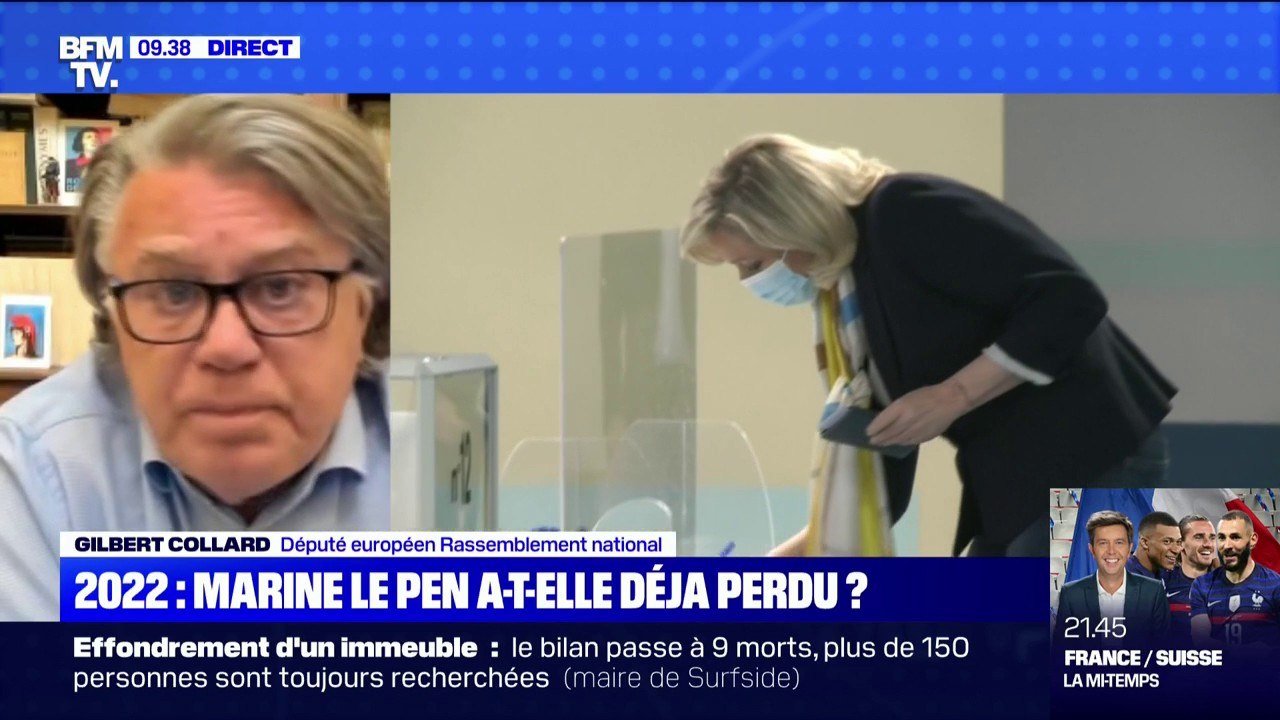 Gilbert Collard (RN) reconnaît une large défaite aux élections régionales: "On s'est planté complètement"