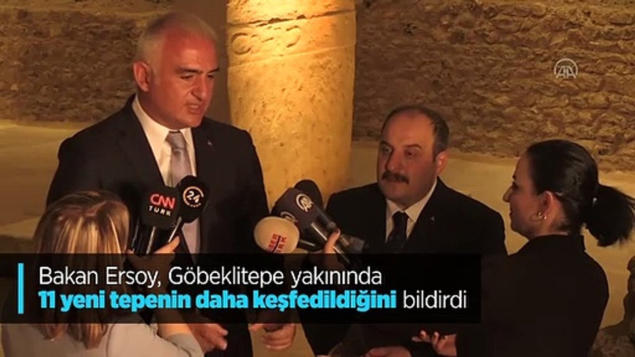 Bakan Ersoy: Göbeklitepe yakınlarında 11 tepe daha tespit edildi.