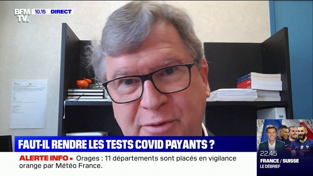 Le président du Syndicat national des biologistes estime que rendre certains tests PCR payants peut s'avérer contre-productif