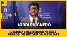 Jordi Puigneró demana l'alliberament dels presos i el retorn dels exiliats