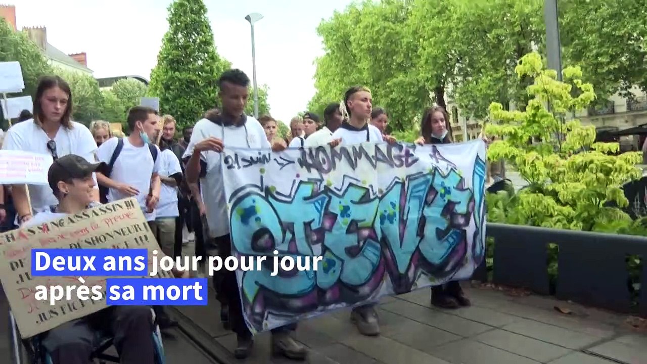 Manifestation à Nantes en hommage à Steve Maia Caniço