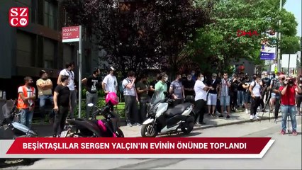 Video herunterladen: Beşiktaş taraftarı, Sergen Yalçın'ın evinin önünde toplandı