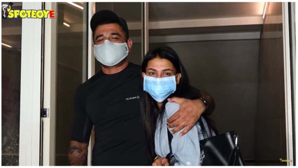 Eijaz Khan & Pavitra Punia Snapped In The City