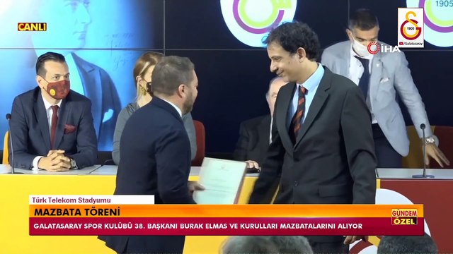 Burak Elmas mazbatasını aldı