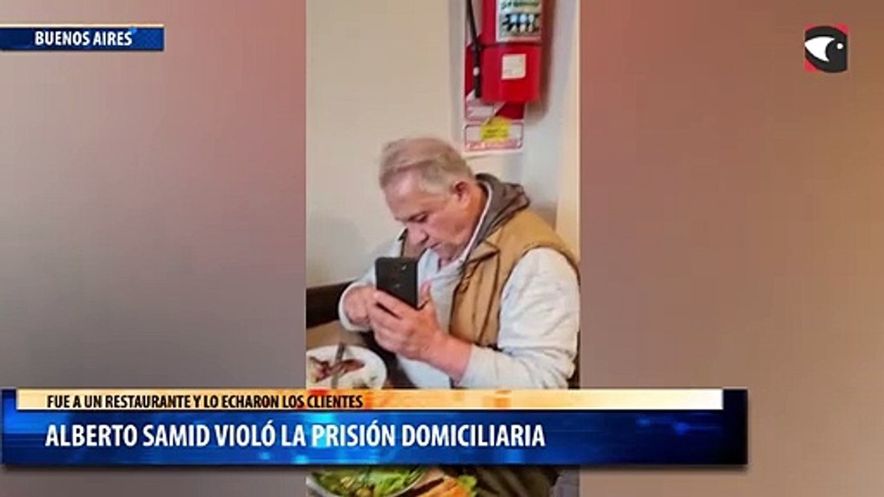 Alberto Samid violó la prisión domiciliaria