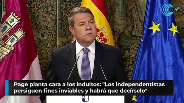 Page planta cara a los indultos: Los independentistas persiguen fines inviables y habrá que decírselo