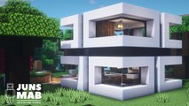 Minecraft _ Modern House Tutorial｜How to build a 11x11 house in minecraft #179