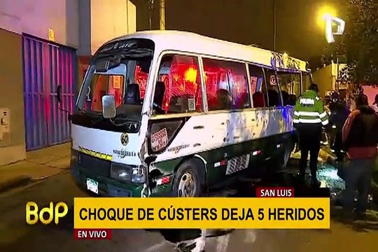 San Luis: al menos cinco heridos deja violento choque de cústers