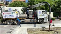BALIKESİR - Marmara Adası sahilinde müsilaj temizliği sürüyor
