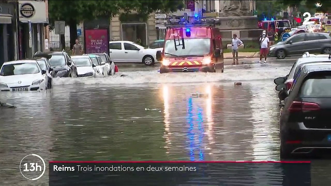 Reims : la ville inondée pour la troisième fois en deux semaines ...