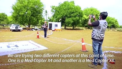 India tests drone flights to deliver Covid-19 vaccines