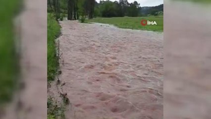 Son dakika haberleri | Kütahya'da etkili sağanak sele dönüştü
