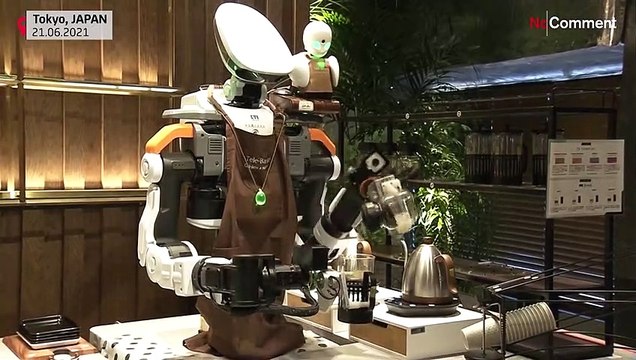Cafe staffed with robots remotely controlled by disabled workers opens in Tokyo