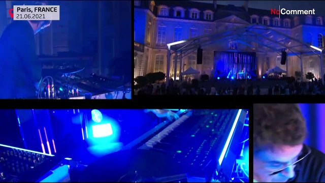 France : Jean-Michel Jarre et Marc Cerrone à l'Elysée pour la Fête de la musique