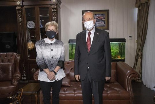 KKTC Cumhurbaşkanı Tatar, BM Genel Sekreteri'nin geçici Kıbrıs Özel Danışmanı Lute'u kabul etti