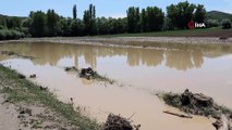 Yozgat’ta etkili olan sel ekili alanlara zarar verdi