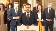 La reacción de Pere Aragonès a los indultos del Gobierno a los presos del 'procés'