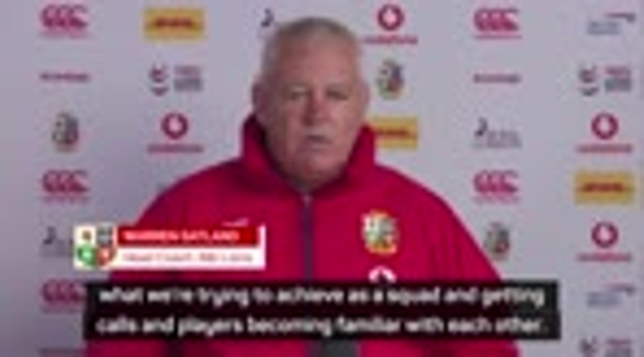Gatland anticipates 'rusty' Lions in Japan warm-up game