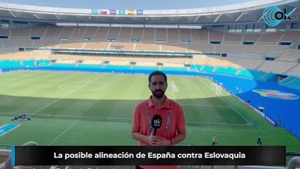 La posible alineación de España contra Eslovaquia