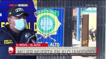 Mujer aparece muerta en un alojamiento de El Alto