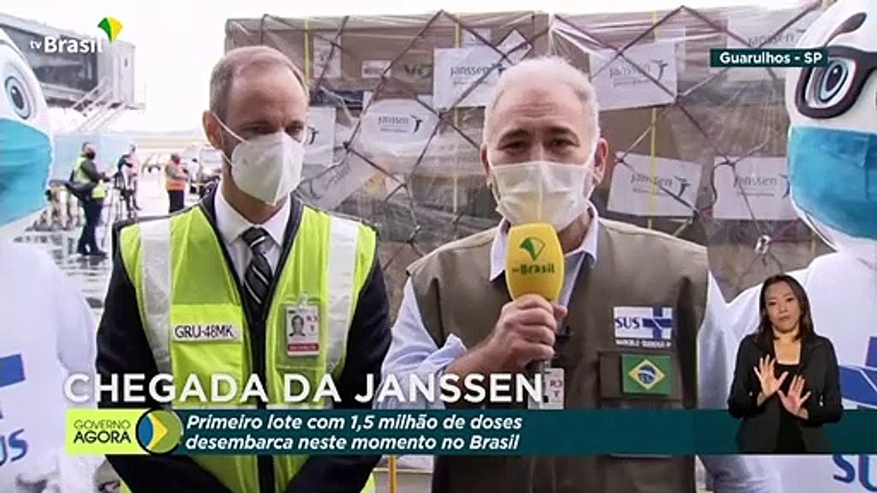 Chega ao Brasil 1º lote da vacina da Janssen