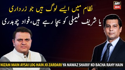 There are people in the system who are saving Zardari And Sharif family, Fawad Chaudhry