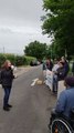 Louise Caffaro, NEU, at Oaks Park School picket line.