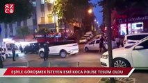 Kafasına silah dayayıp eski eşiyle görüşmek istediğini söyledi