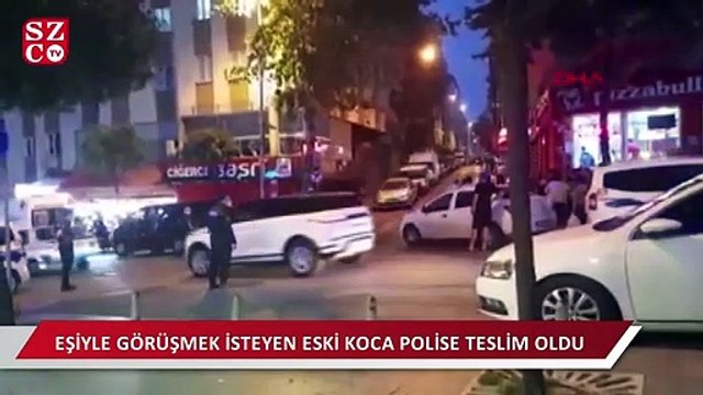 Kafasına silah dayayıp eski eşiyle görüşmek istediğini söyledi