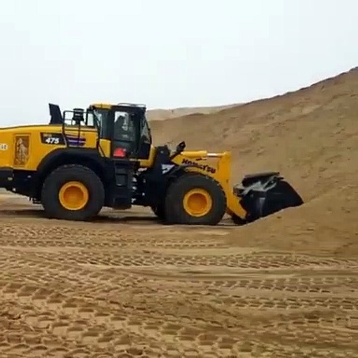 Excavators are working hardly in plant
