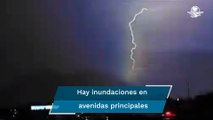 Amanecen en Monterrey con tormenta eléctrica