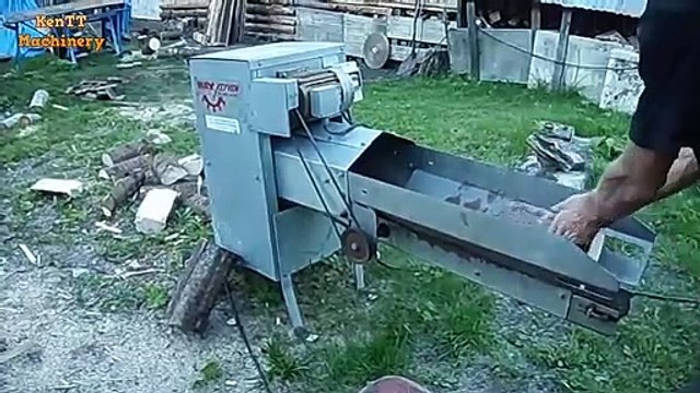 Homemade firewood Big Tree Excavator Machine Working - Amazing Processing Wood Machine