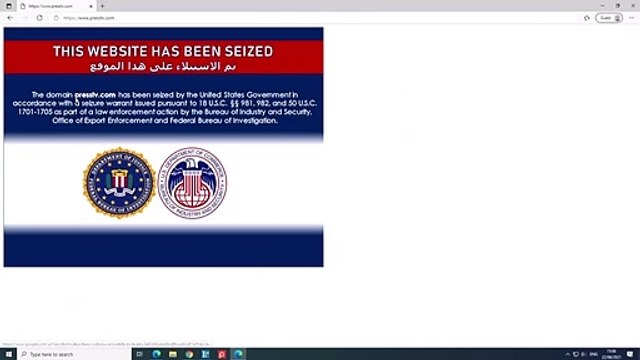 EEUU bloquea varios sitios de internet de medios estatales iraníes