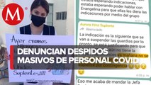 Despiden por WhatsApp a más de 100 enfermeros que atendieron covid en Zacatecas