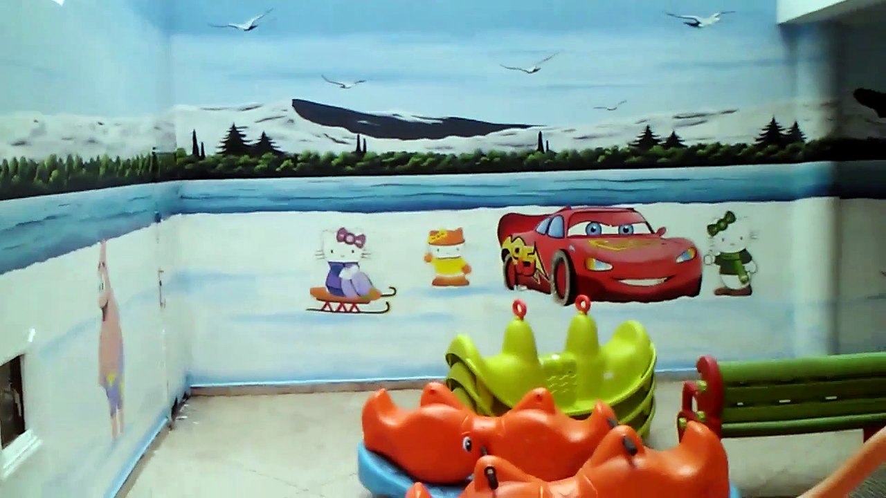 Cars 3 Drawing in Mural