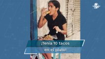 Foto de Salma Hayek comiendo tacos se vuelve viral