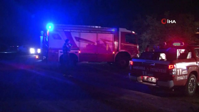 Ankara’da sağanak yağış dereyi taşırdı: 11 evi su bastı