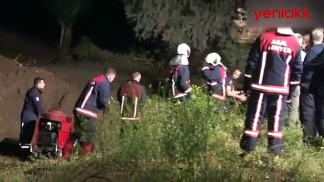 Ankara’da sağanak yağış nedeniyle dere taştı