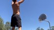 Guy Shows Impressive Skill By Balancing On Basketballs And Making Perfect Shots
